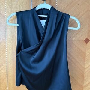 Elegant Black Sleeveless Top